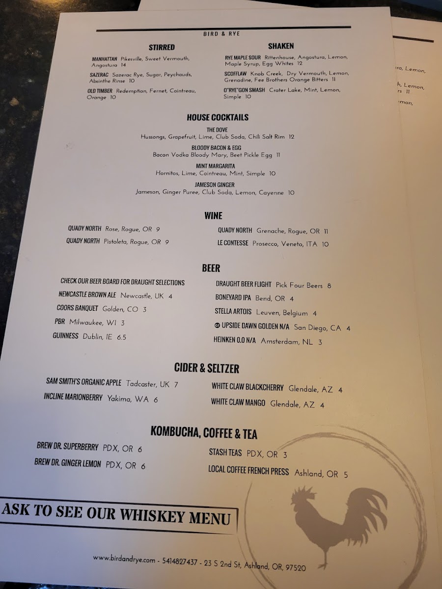 Menu - Bird & Rye photo 4