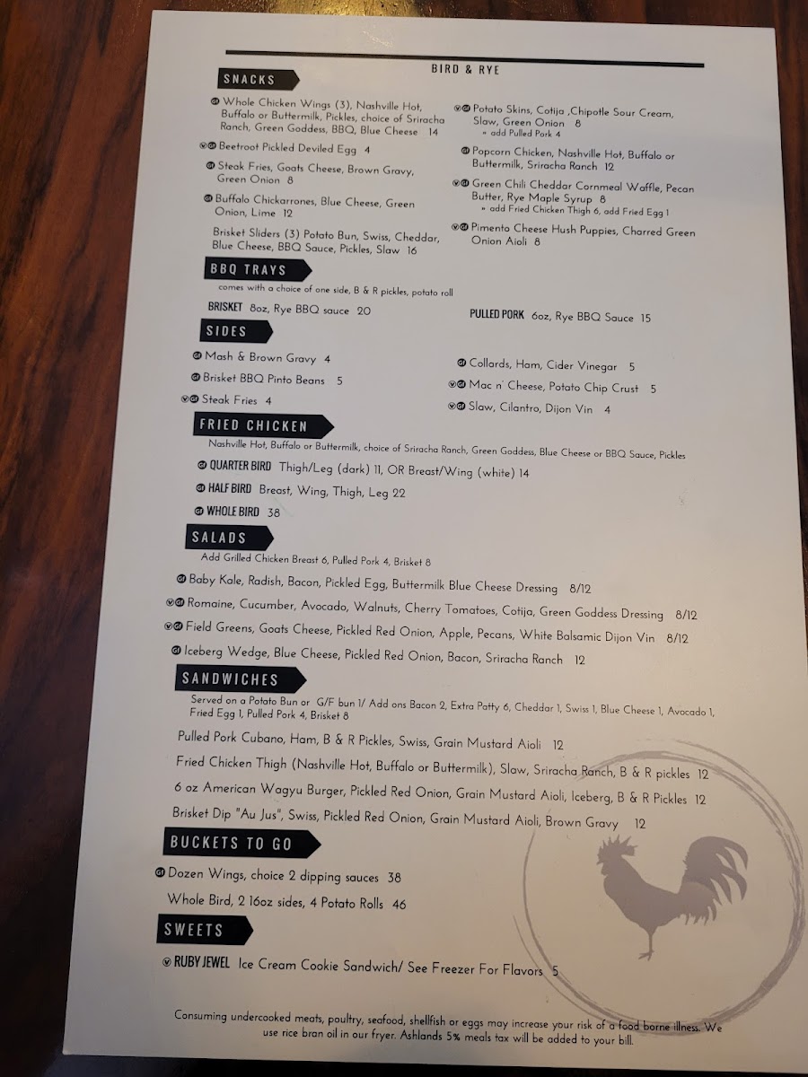 Menu - Bird & Rye photo 5
