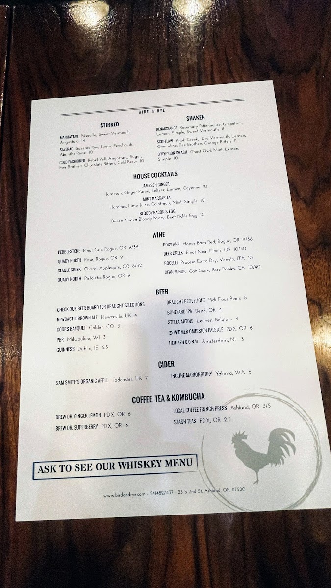 Menu - Bird & Rye photo 7